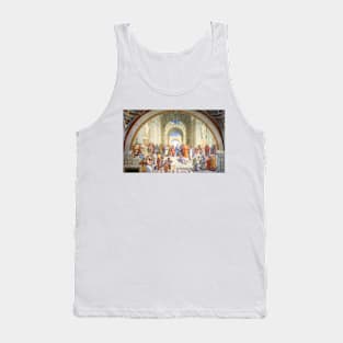 "School of Athens" featuring Plato & Aristotle by Raphael, Italian fresco Tank Top